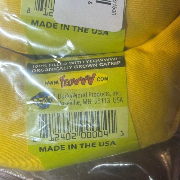 Catnip Banana Cat Toy - Yellow - Picture 2 of 6